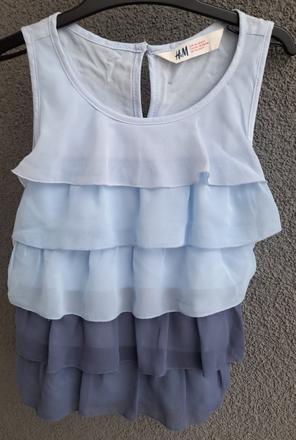 Volánková tunika 8-9 let, h&m,134