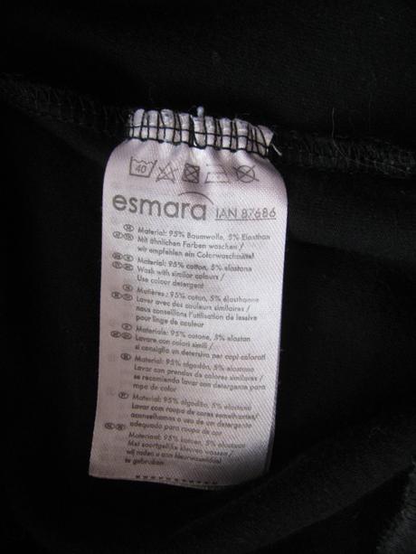 Bavlněné pružné černé šortky,teplákovina, esmara,m