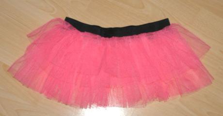 Růžová tylová sukýnka styl tutu, 