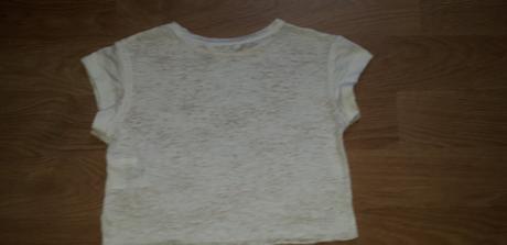 Crop tričko l. a. girl, h&m,134