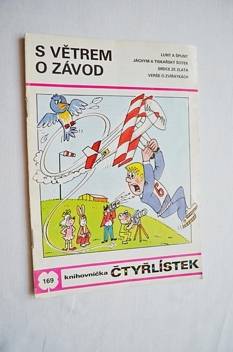 Dětský časopis čtyřlístek 169/ s větrem o závod,