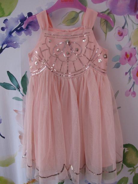 Luxusní sváteční tylové šaty s flitry v.92/98, 98