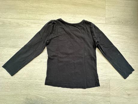 Dívčí černo-stříbrné tričko shine, vel. 128, primark,128