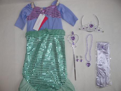 Karnevalový kostým mořská panna ariel, 