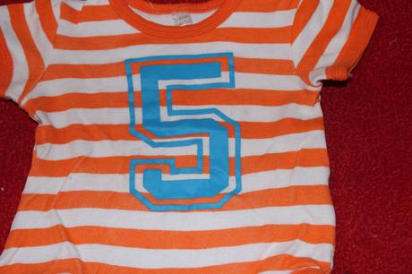 Dětské body proužky číslo 5, 68