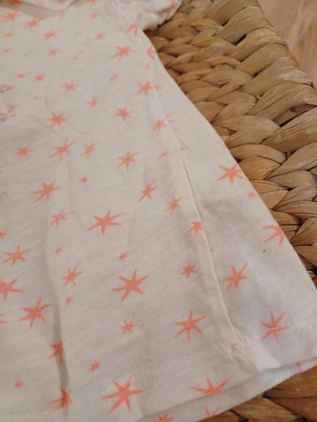 Neon hvězdičkové tričko s volánky 134/140, c&a,140