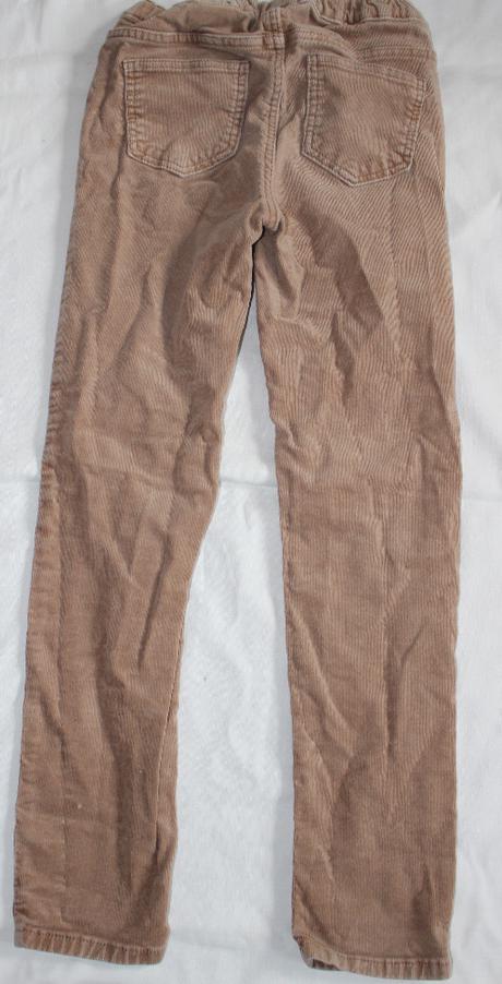 Va84 jemné béžové manšestráky 8-9 let, h&m,134