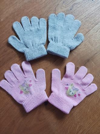 2x rukavičky 110/116, 110
