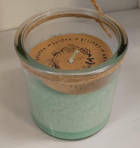 Aromka - přírodní vonná svíčka palmová kopřiva,
