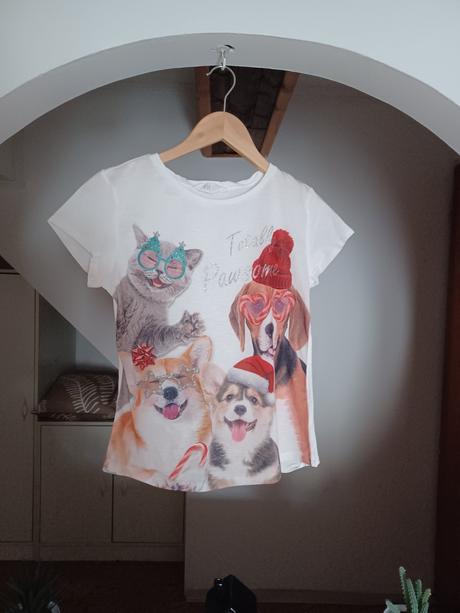 Vánoční tričko h&m 158/164, 164