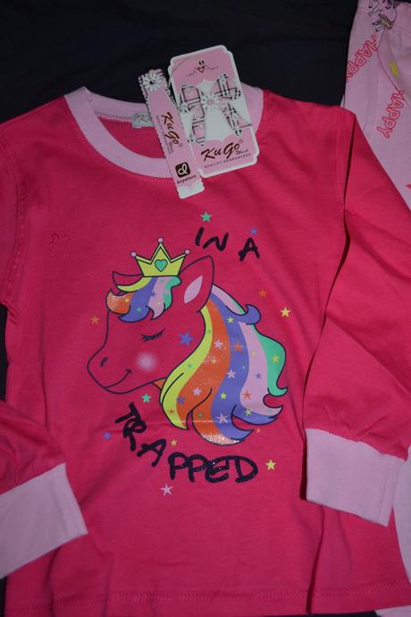 Dívčí pyžamo kugo s koněm bavlněné, kugo,98