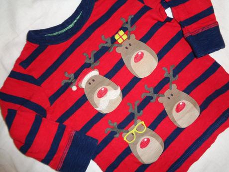 Super červené tričko se sobíkama, next,80