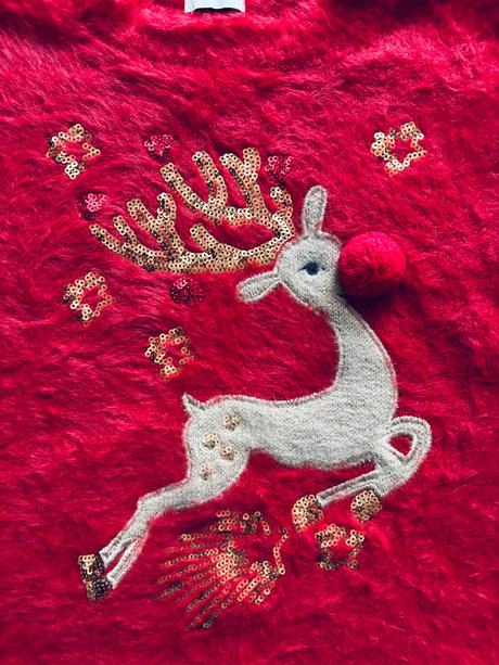 D79/ svetr vánoční hřejivý - v.5/6 let, 116