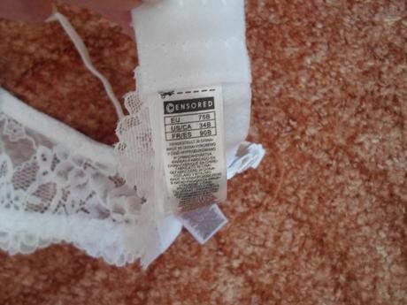 Bílá krajková podprsenka push up- 75b, new yorker,75b