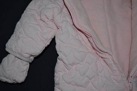 Kvalitní zimní kombinéza dívčí + rukav. 0-3 měs, early days,68