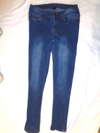 Super modré pružné elastické skinny, 170