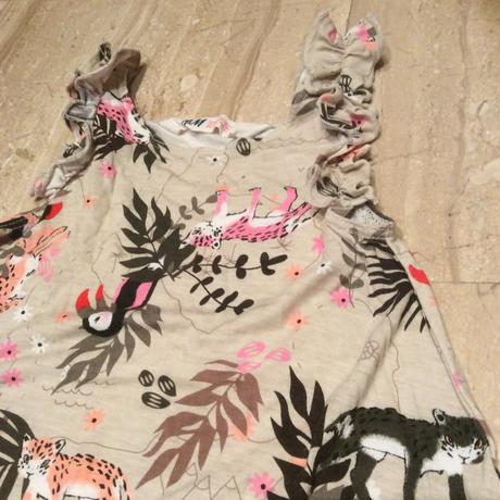Lehoučké letní šaty se zvířátky zn. h&m, h&m,98