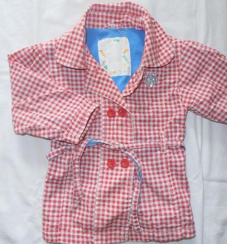 P165. bavlněný kabátek podšitý flísem, 86