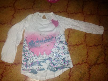 Dívčí slavnostní halenka sobi, flitry, pepco,92