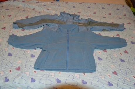 Celoroční bunda 2v1, větrovka a fleeska, lewro,110