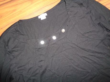 Krásná černá elegantní halenka 48/50, 50