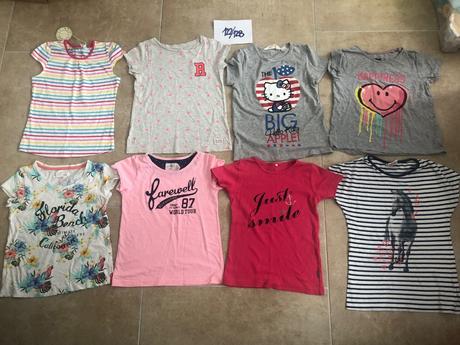 7 tricek 122/128 divci, 122