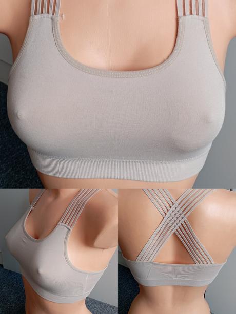 Krémové bolérko - podprsenka vel."s/m", s