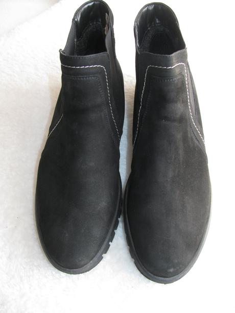 Dámská kožená černá kotníková obuv, podzim, zima, rieker,41