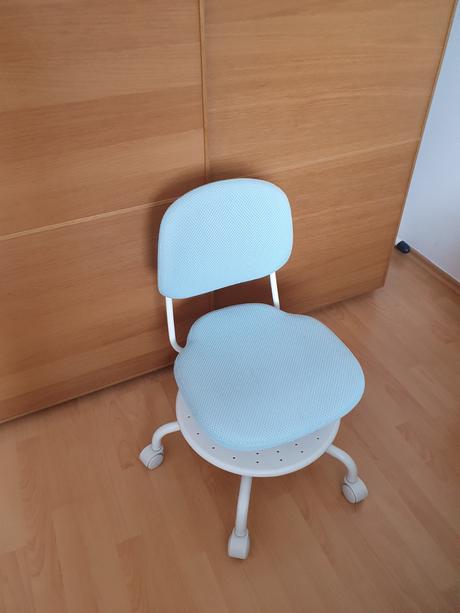 Otočná židle ikea vimund modrá, 