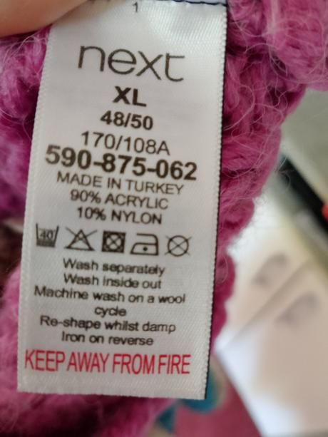 Barevný "boho" svetr next s odhalenými rameny, next,48