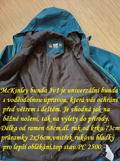 Mckinley outdoorová bunda 3v1 vel.176, mckinley,176