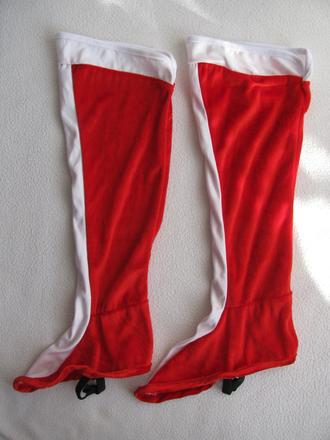 Vánoční kostým-elastické návleky paní santová, 