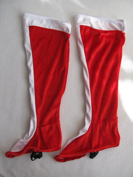 Vánoční kostým-elastické návleky paní santová,