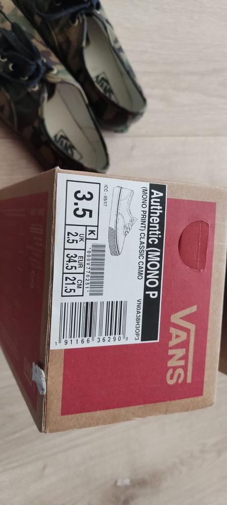 Maskáčové tenisky vans vel. 34,5, vans,34
