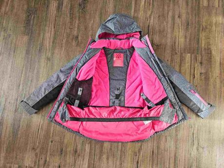 Zimní lyžařská bunda loap šedá černá růžová xs, loap,xs