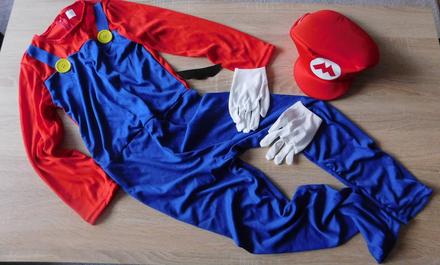 Dětský kostým mario vel.8/9let, 