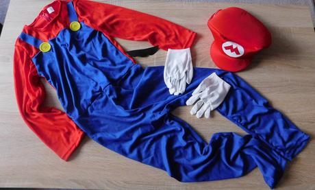 Dětský kostým mario vel.8/9let,