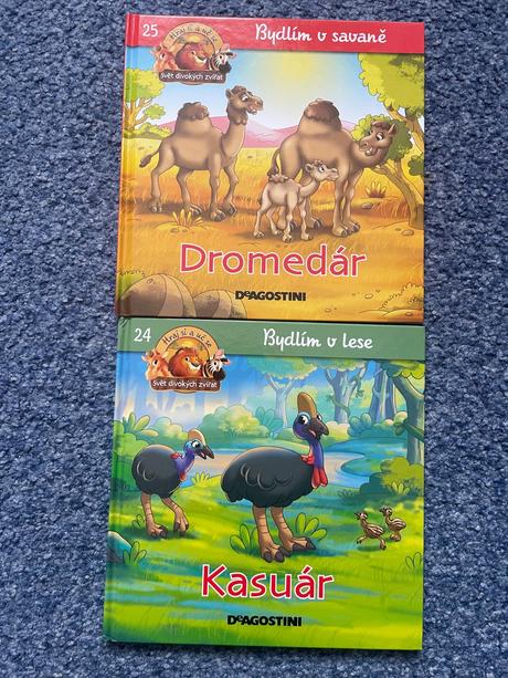 Naučné knihy pro děti - dromedár, kasuár,