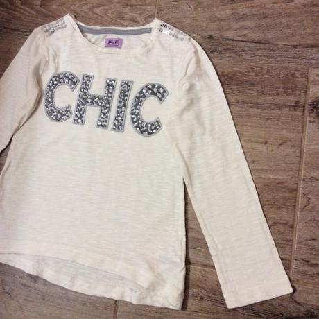 Bavlněné tričko s kamínky, f&f,122