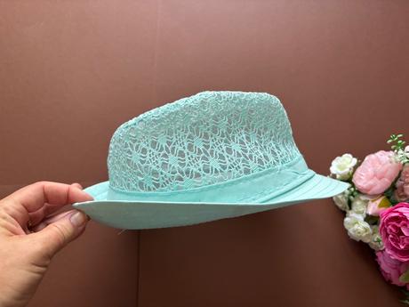 Klobouk mintové barvy - v.52, 52