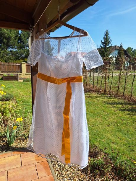 Svatební šaty bílé vel cca 42/44, 42