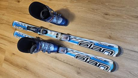 Set dětské sjezdové lyže elán 120 +boty salomon 23, elan,120-129 cm