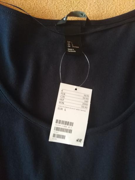 Nové bavlněné šaty 40/l, h&m,l
