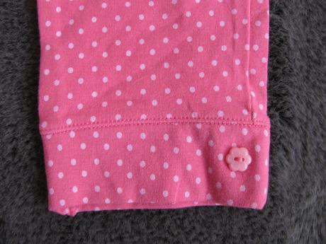 Růžové legínové tepláčky s puntíkem v.9-12 měs., marks & spencer,74