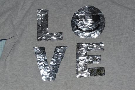 146 152 šedý bavlněný svetřík s měnícím obrázkem, h&m,146