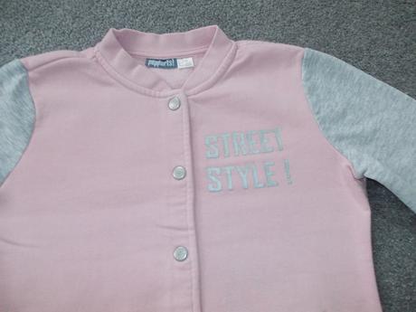 Mikina / mikinka růžovo-šedá, vel.146/152, pepperts,146