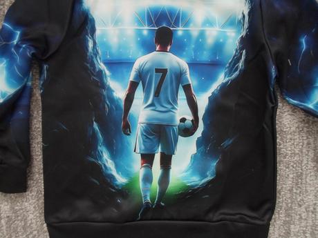 Modrá mikina s kapucí ronaldo, 110