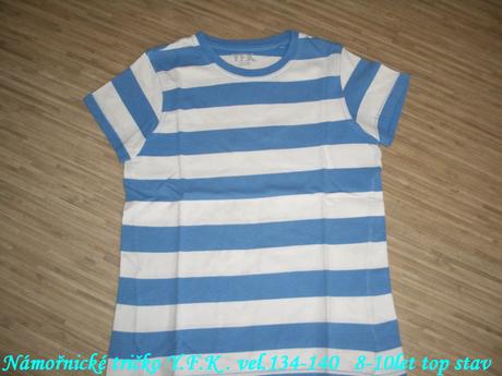 Námořnické tričko vel.134-140, 134