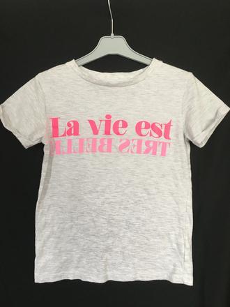 Šedé dívčí tričko, 116