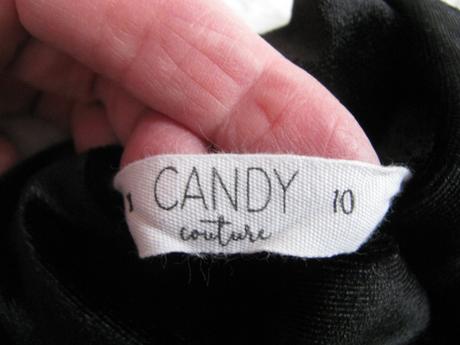 Černé velurové elastické mini šaty-malé černé, matalan,140